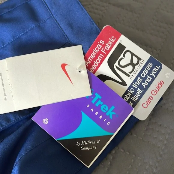 Nike pleated tennis skirt pocket NWT 10 navy athletic sporty women golf academia - Picture 5 of 8